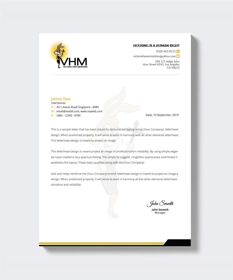 Letterhead Design by artbitin for Messiah Reigns Church Los Angeles | Design #33607845