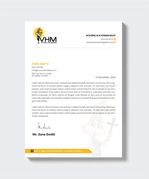 Letterhead Design by artbitin for Messiah Reigns Church Los Angeles | Design: #33607851