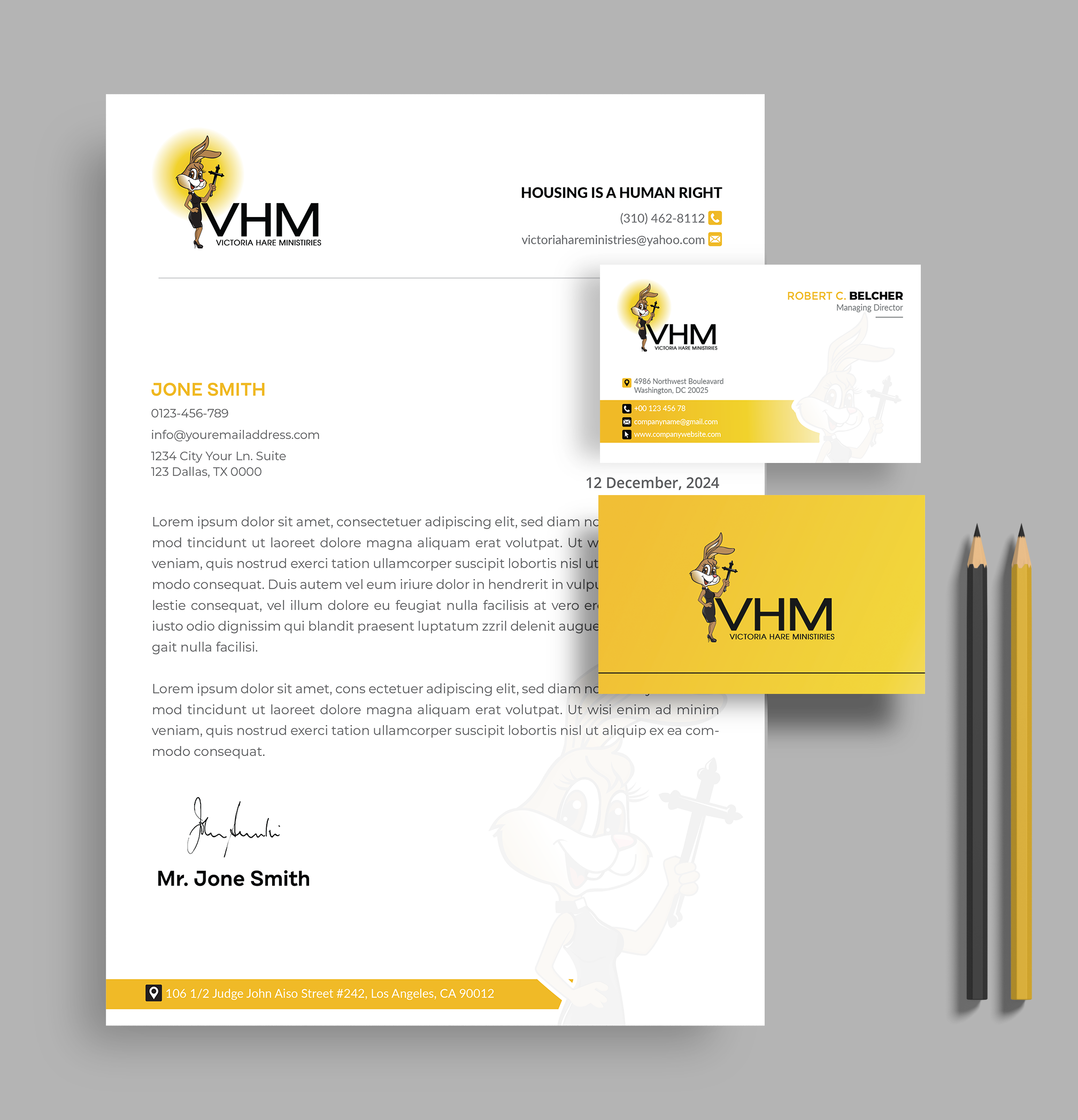 Letterhead Design by artbitin for Messiah Reigns Church Los Angeles | Design #33607863