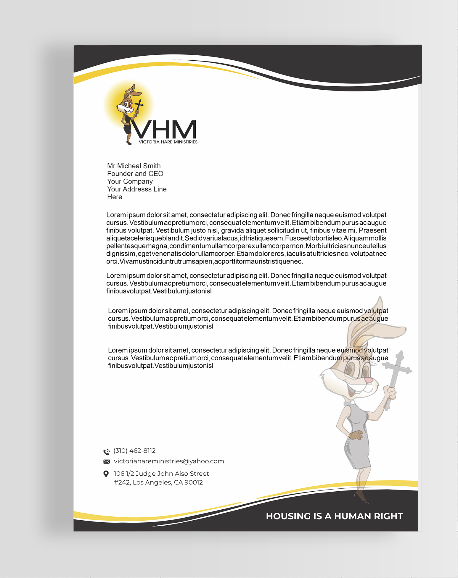 Briefkopf-Design von freelancer75 für Messiah Reigns Church Los Angeles | Design #33616185