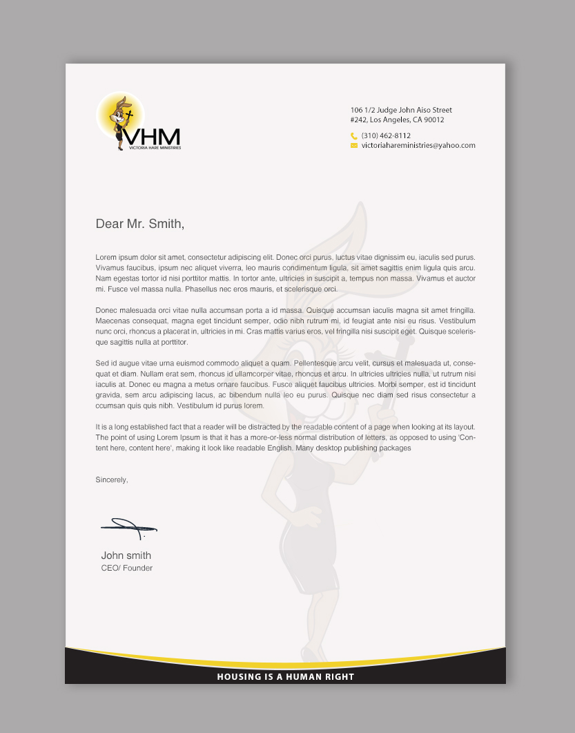 Letterhead Design by chandrayaan.creative for Messiah Reigns Church Los Angeles | Design #33609460