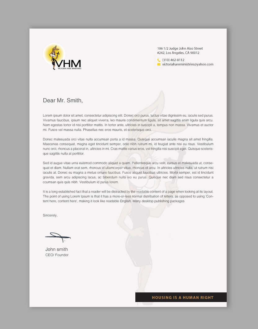 Letterhead Design by chandrayaan.creative for Messiah Reigns Church Los Angeles | Design #33609474