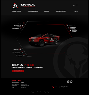 Diseño de Rotulación de Vehículo por DESIGN SOLUTIONS 007 para Tactical Concealed Carry | Diseño: #33632719