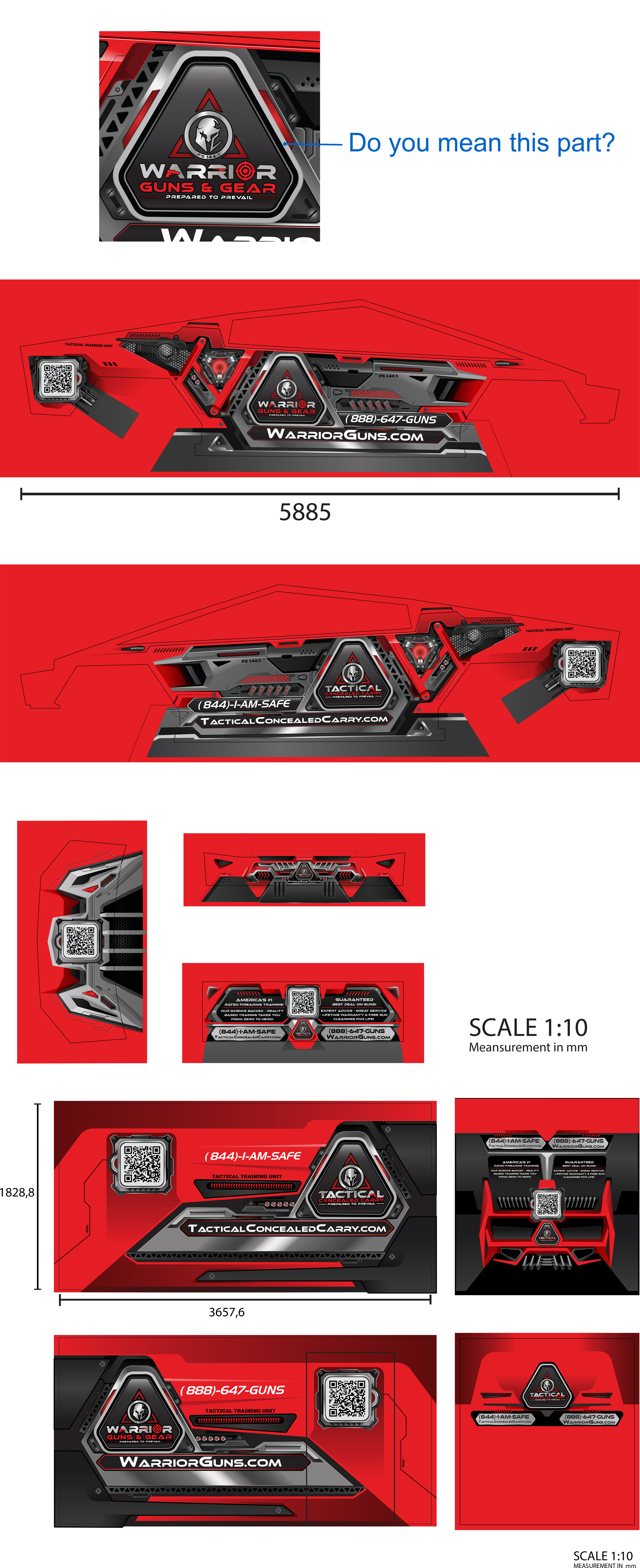 Diseño de Rotulación de Vehículo por icirotrisna para Tactical Concealed Carry | Diseño #33870836