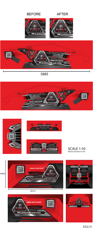 Diseño de Rotulación de Vehículo por icirotrisna para Tactical Concealed Carry | Diseño: #33873766