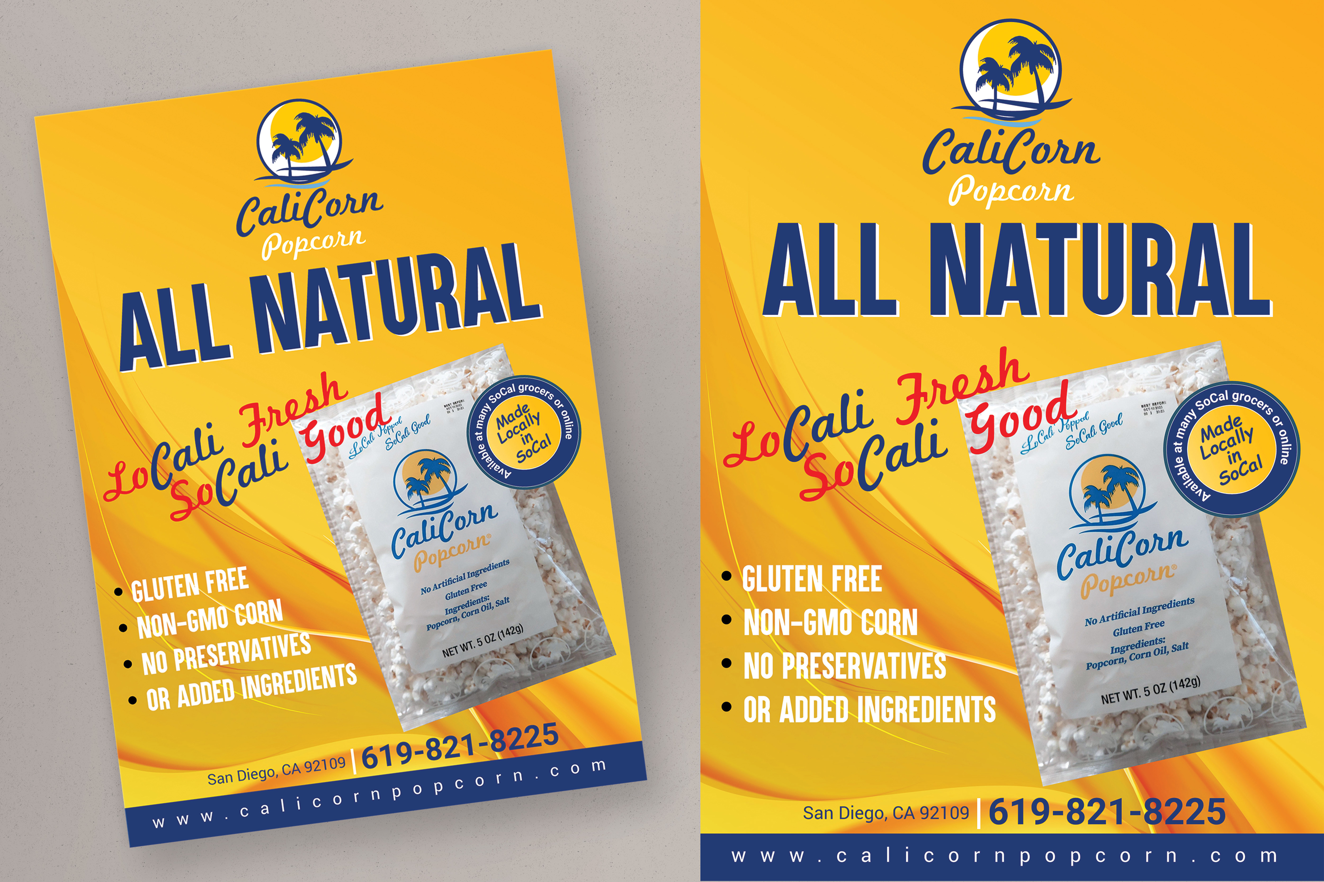 Flyer Design by Impressive Designs for Calicorn Popcorn | Design #33624591