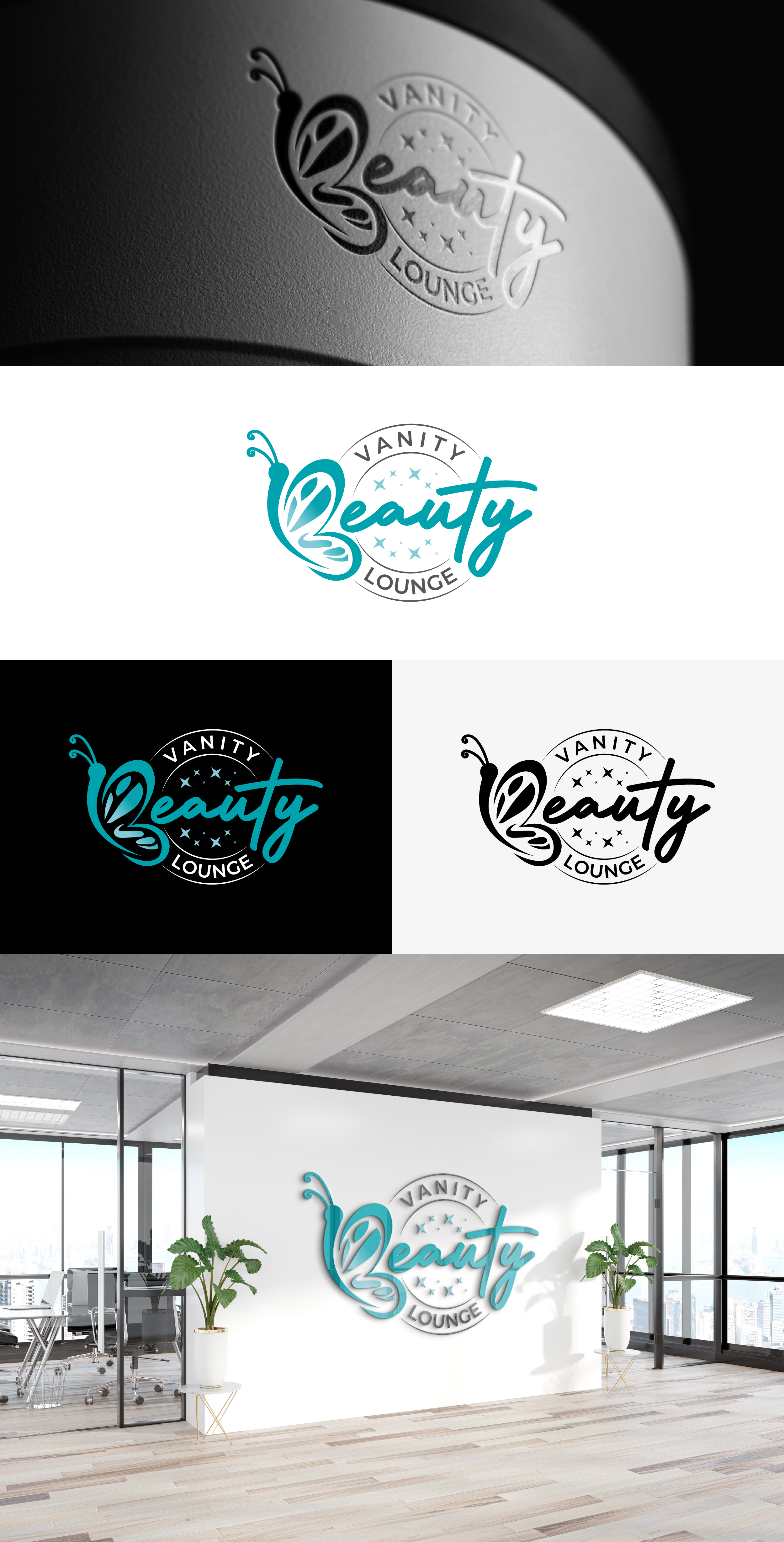 Logo Design by PixelUP Graphics for Vanity Beauty Lounge  | Design #33627309