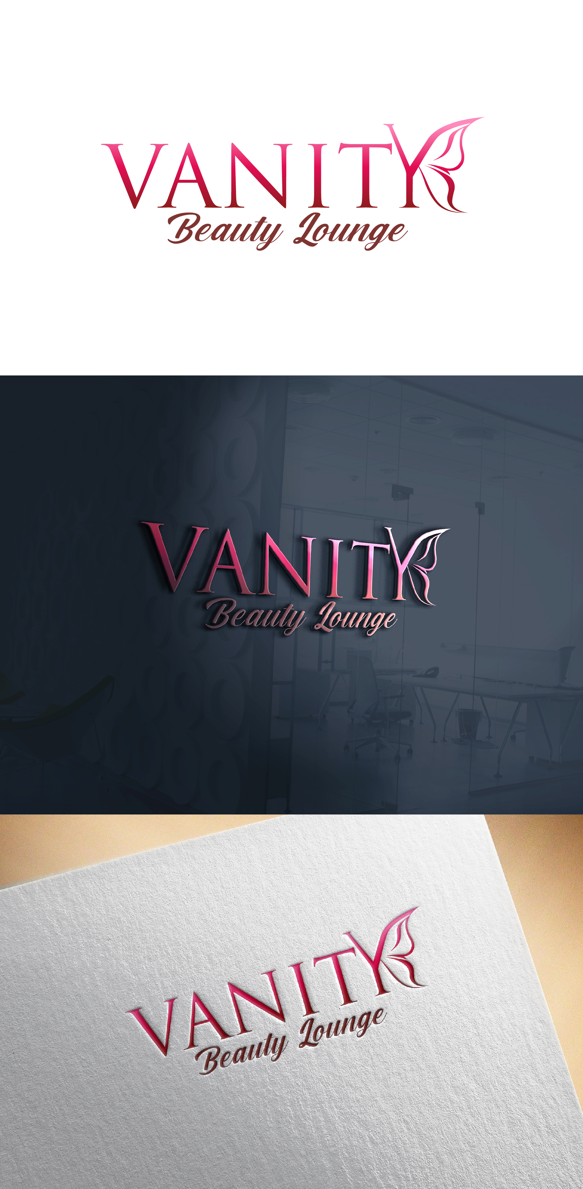 Logo Design by Alamin7230 for Vanity Beauty Lounge  | Design #33630508