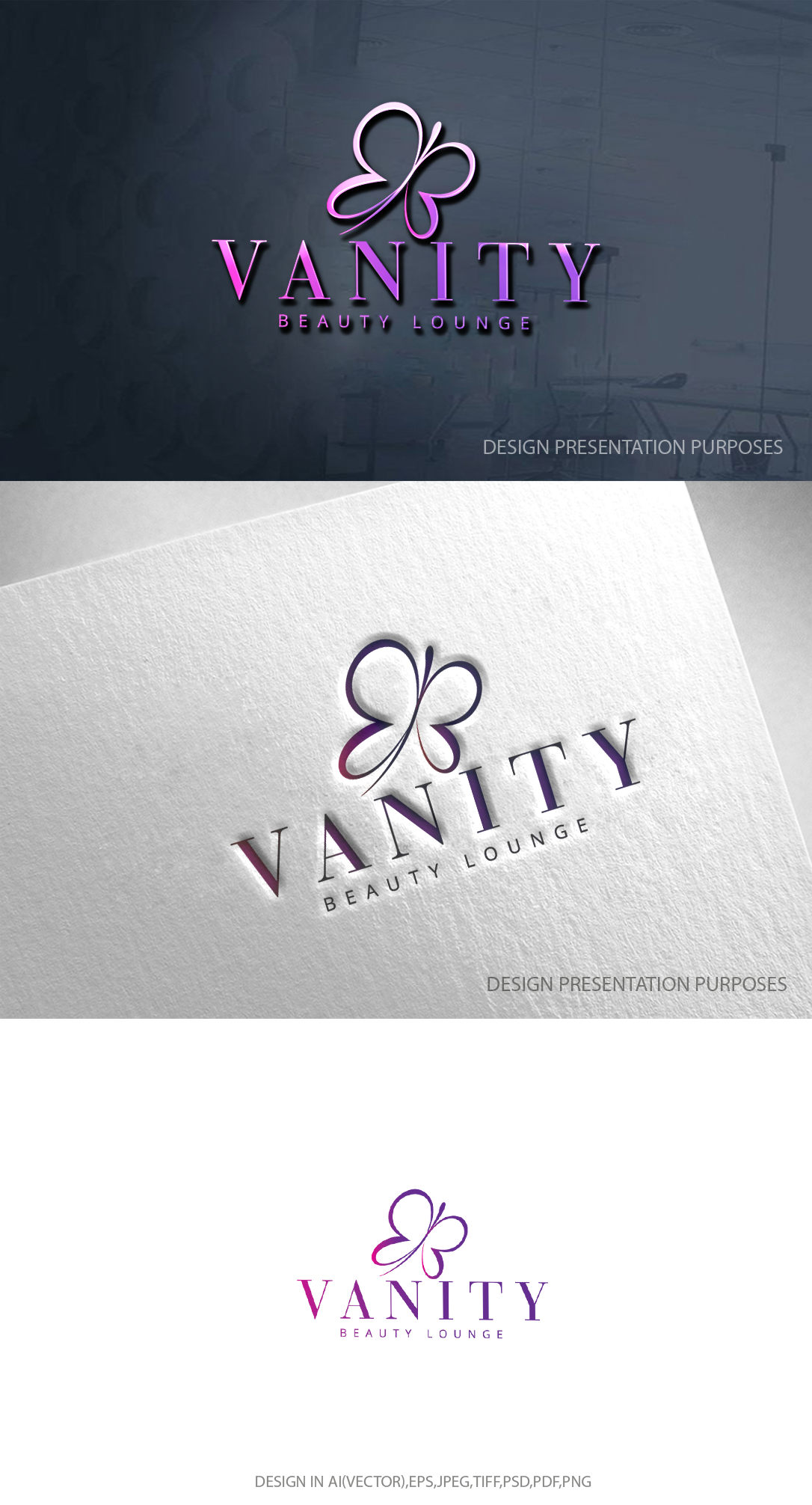 Logo-Design von zebronicgraphic für Vanity Beauty Lounge  | Design #33625295