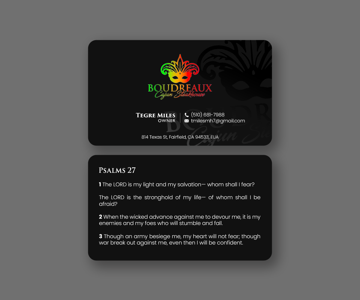 Diseño de Tarjeta de Presentación por Andrés Sebastián para este proyecto | Diseño #33644594