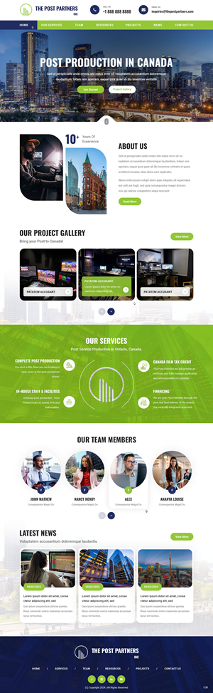 Web Design by pb for 9 Light Entertainment | Design: #33644020