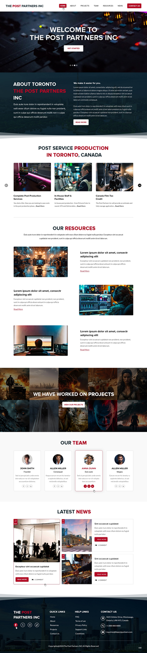Web Design by pb for 9 Light Entertainment | Design: #33644023