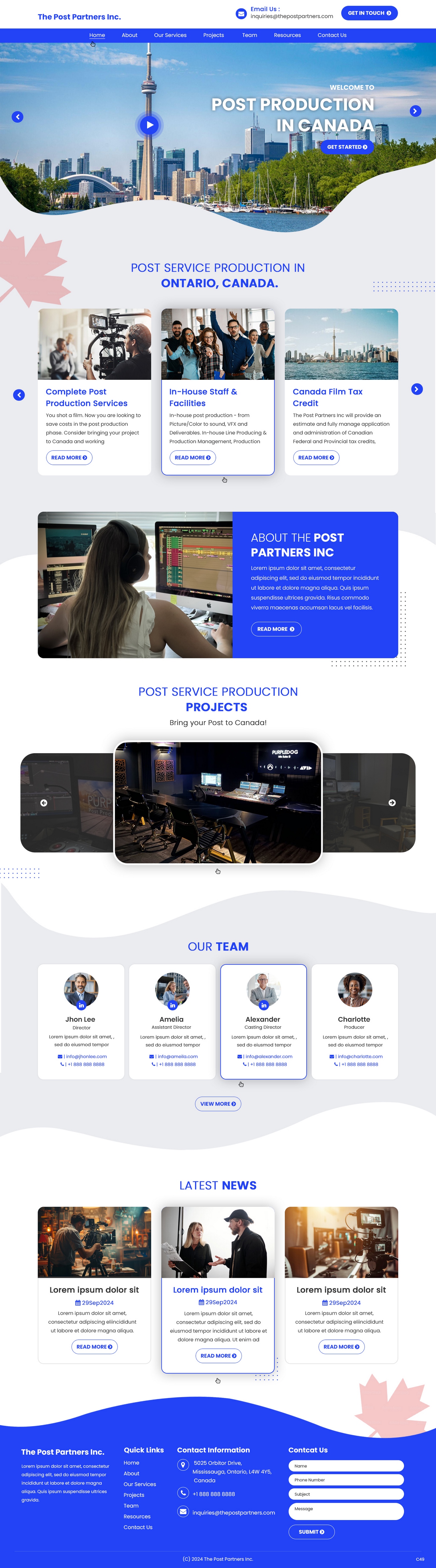 Web Design by pb for 9 Light Entertainment | Design #33644024