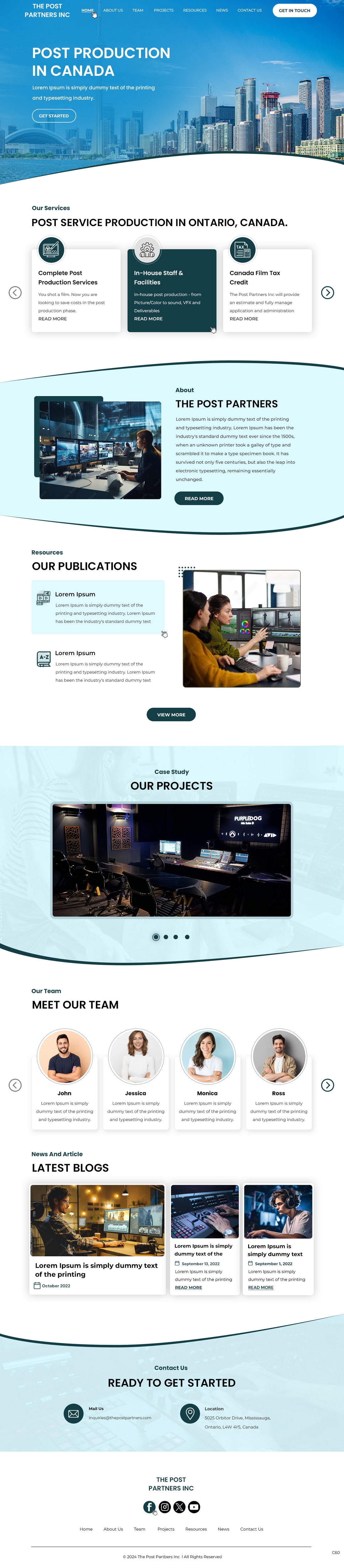 Web Design by pb for 9 Light Entertainment | Design #33644032
