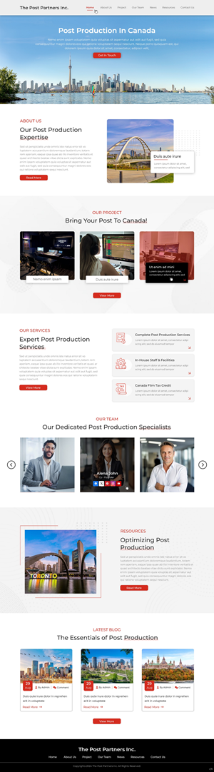 Web Design by pb for 9 Light Entertainment | Design: #33644033