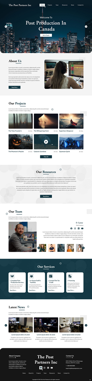 Web Design by pb for 9 Light Entertainment | Design: #33644035