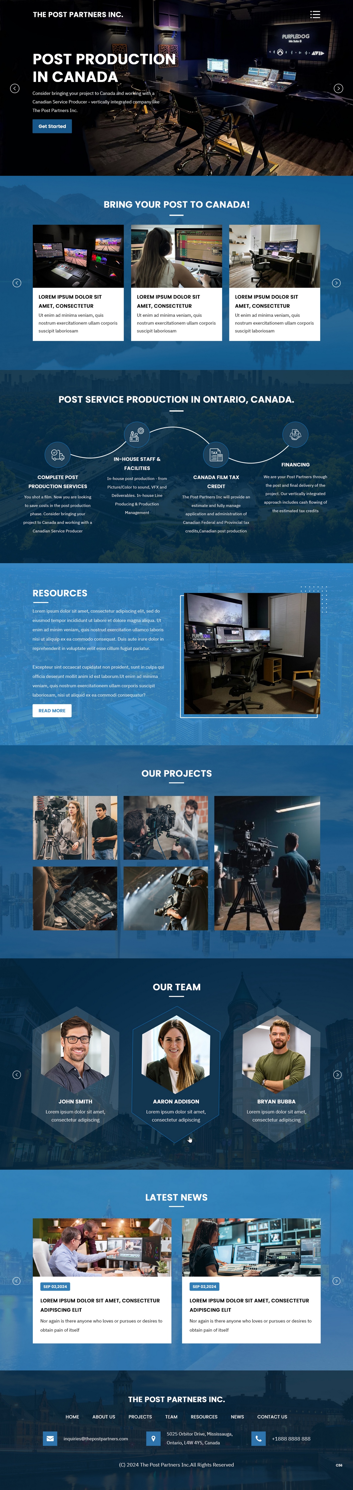 Web Design by pb for 9 Light Entertainment | Design #33645622