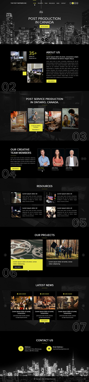 Web Design by pb for 9 Light Entertainment | Design: #33645623