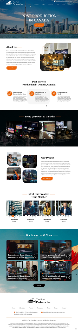 Web Design by pb for 9 Light Entertainment | Design: #33645624