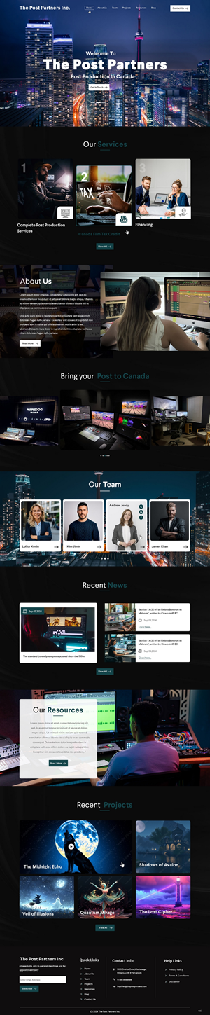 Web Design by pb for 9 Light Entertainment | Design: #33645627