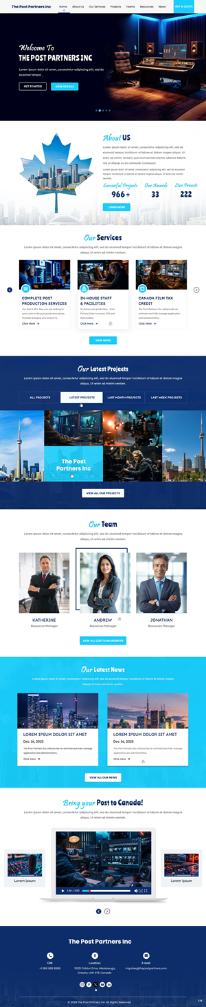 Web Design by pb for 9 Light Entertainment | Design: #33645628