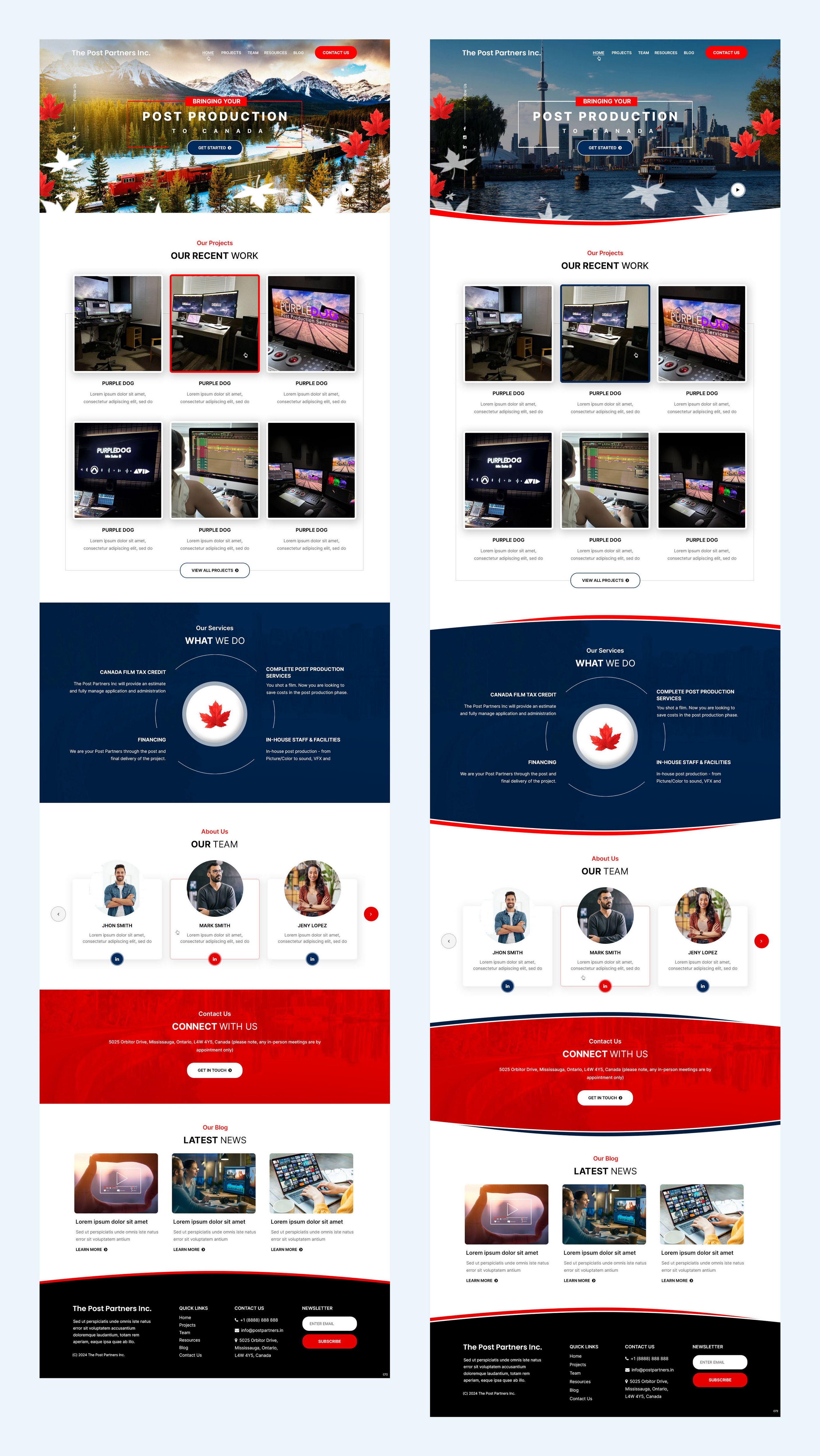 Web Design by pb for 9 Light Entertainment | Design #33645629