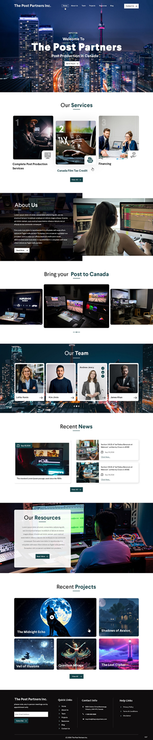 Web Design by pb for 9 Light Entertainment | Design: #33645630