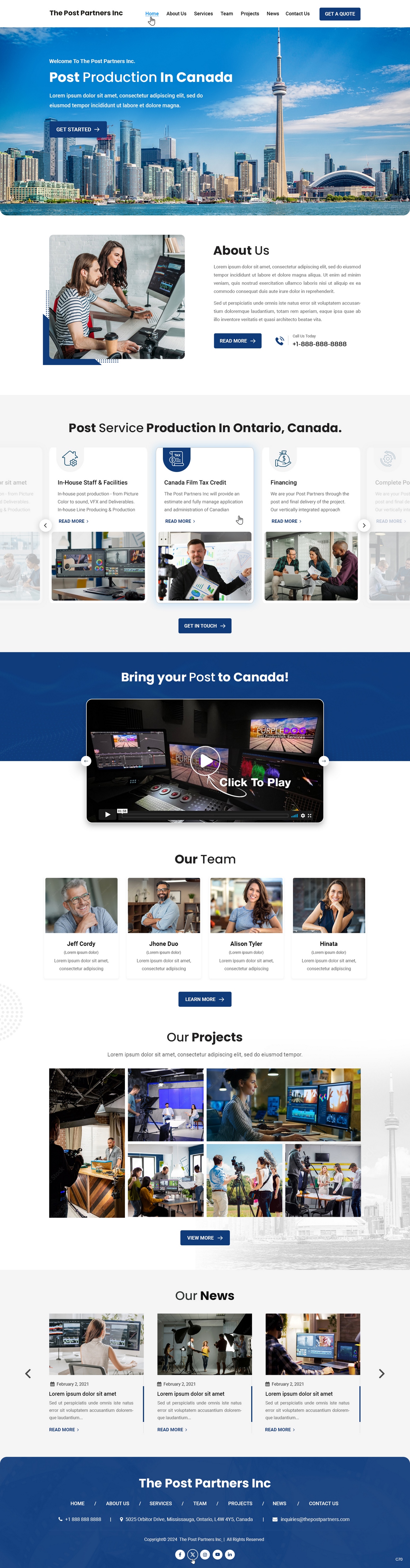 Web Design by pb for 9 Light Entertainment | Design #33645631