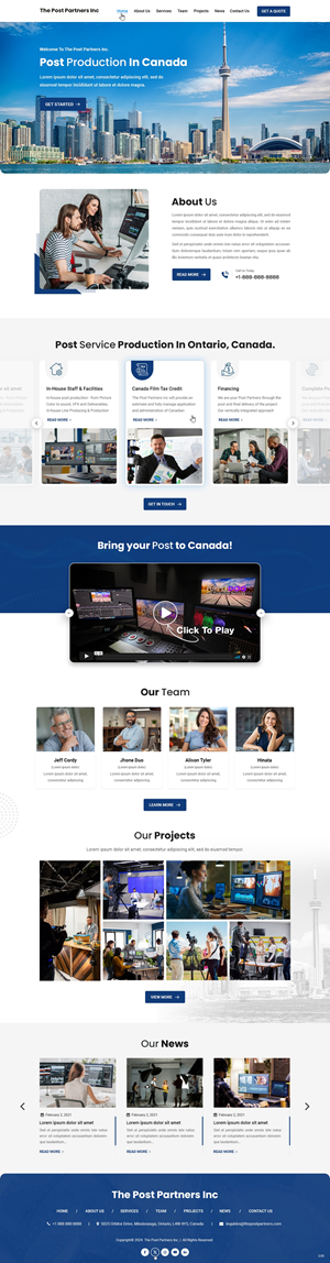 Web Design by pb for 9 Light Entertainment | Design: #33645631