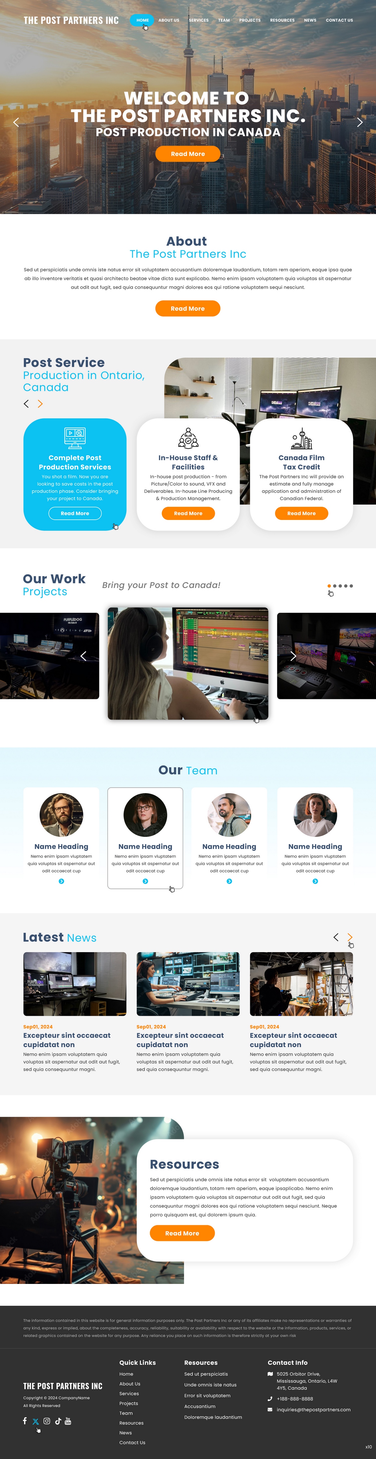 Web Design by pb for 9 Light Entertainment | Design #33645633
