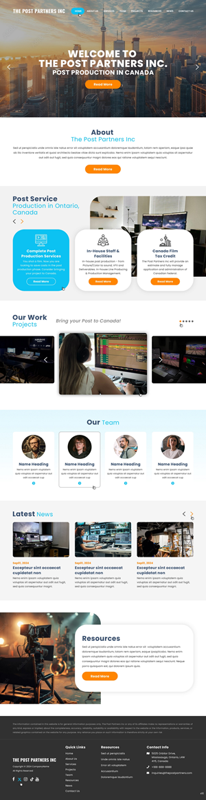 Web Design by pb for 9 Light Entertainment | Design: #33645633