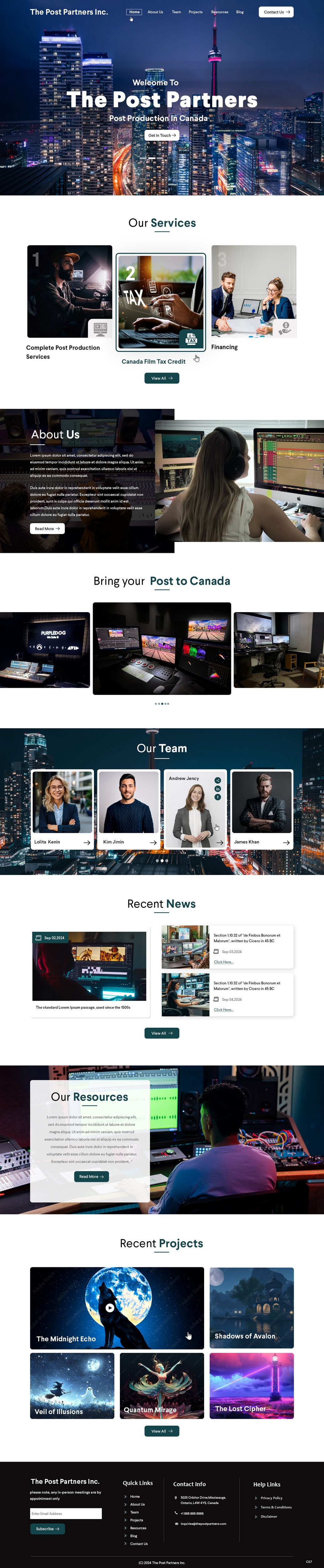 Web Design by pb for 9 Light Entertainment | Design #33651486