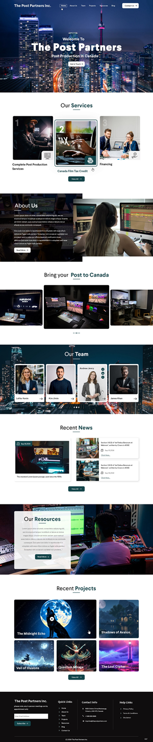 Web Design by pb for 9 Light Entertainment | Design: #33651486
