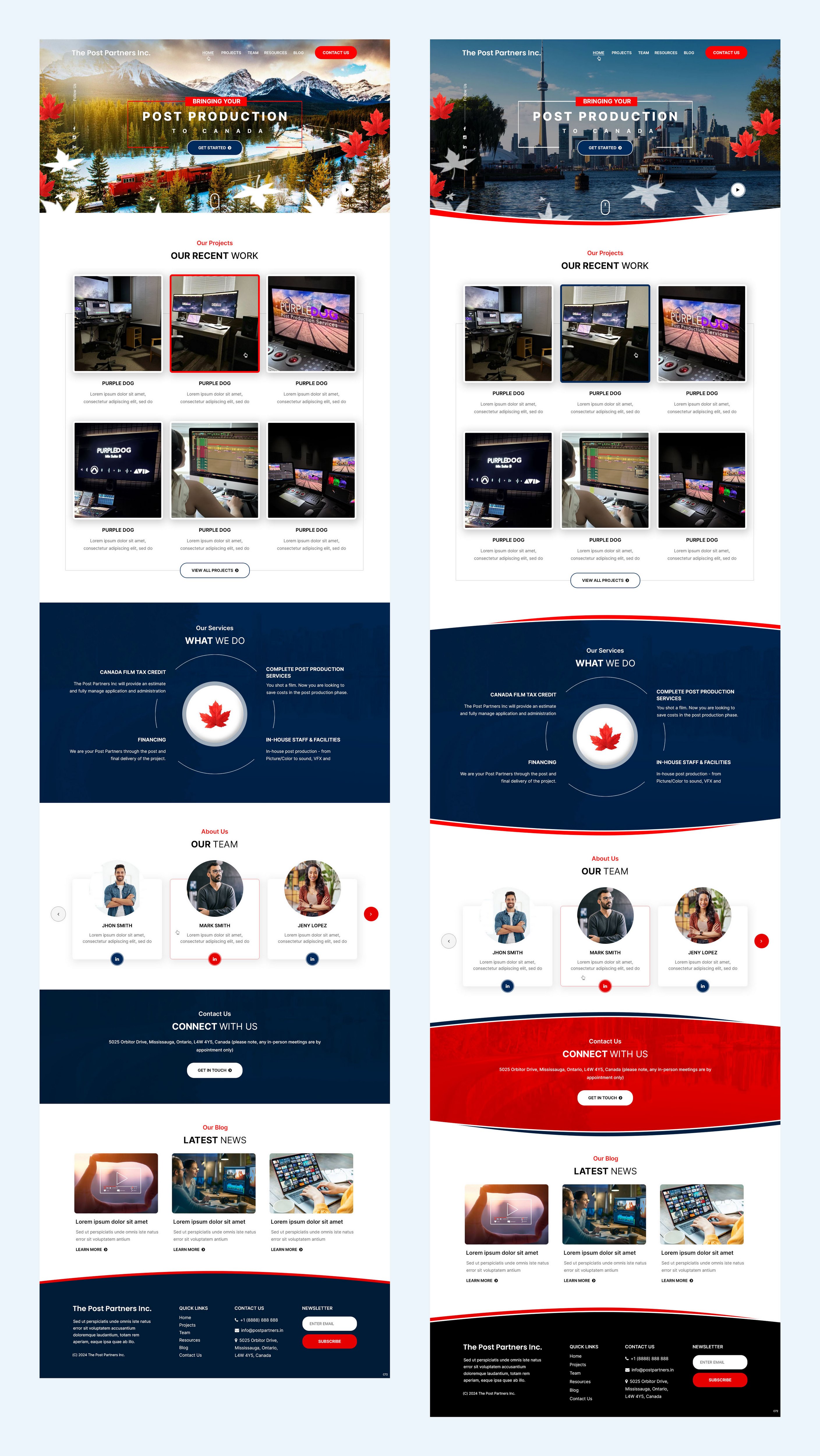 Web Design by pb for 9 Light Entertainment | Design #33651487