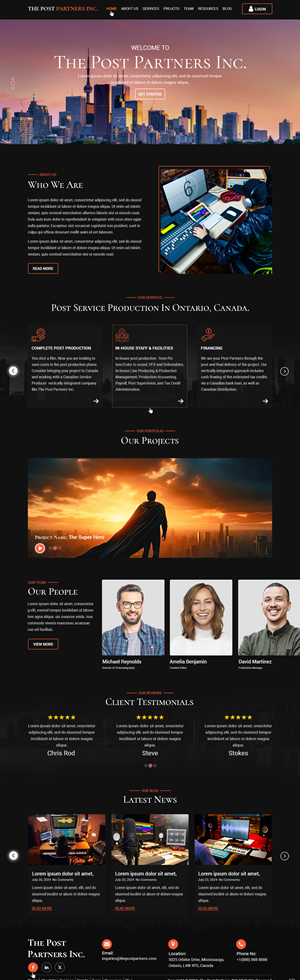 Web Design by pb for 9 Light Entertainment | Design: #33651491
