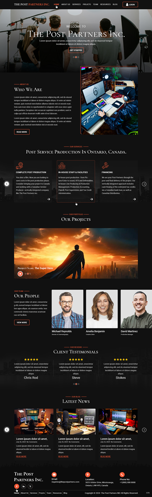 Web Design by pb for 9 Light Entertainment | Design: #33651492