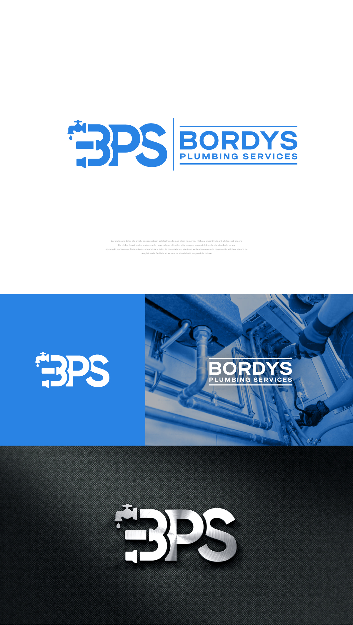 Logo Design by apik. for Bordys Plumbing Services Pty Ltd | Design #33639696