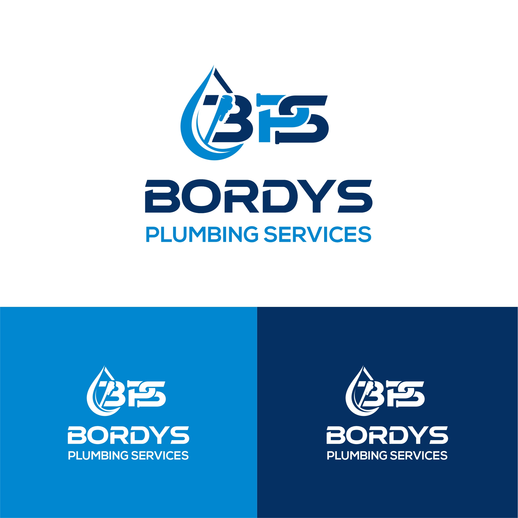 Logo-Design von debdesign für Bordys Plumbing Services Pty Ltd | Design #33642507