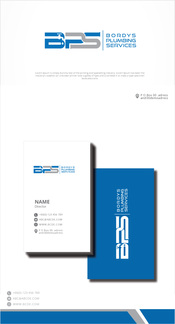 Logo Design by zebronicgraphic for Bordys Plumbing Services Pty Ltd | Design #33641124