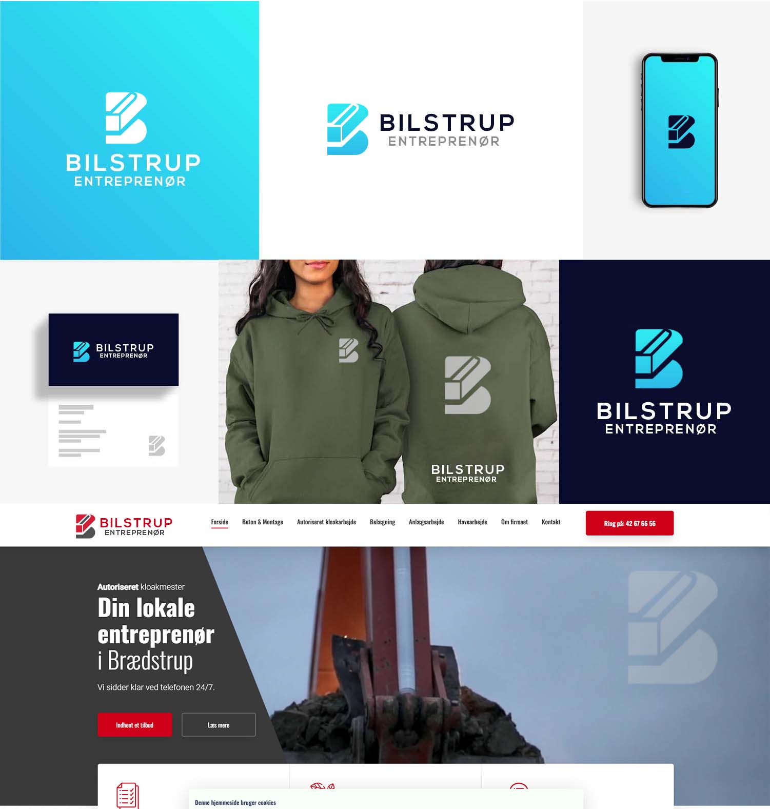 Diseño de Logo por SR Creations. para Bilstrup Entreprenør | Diseño #33646182