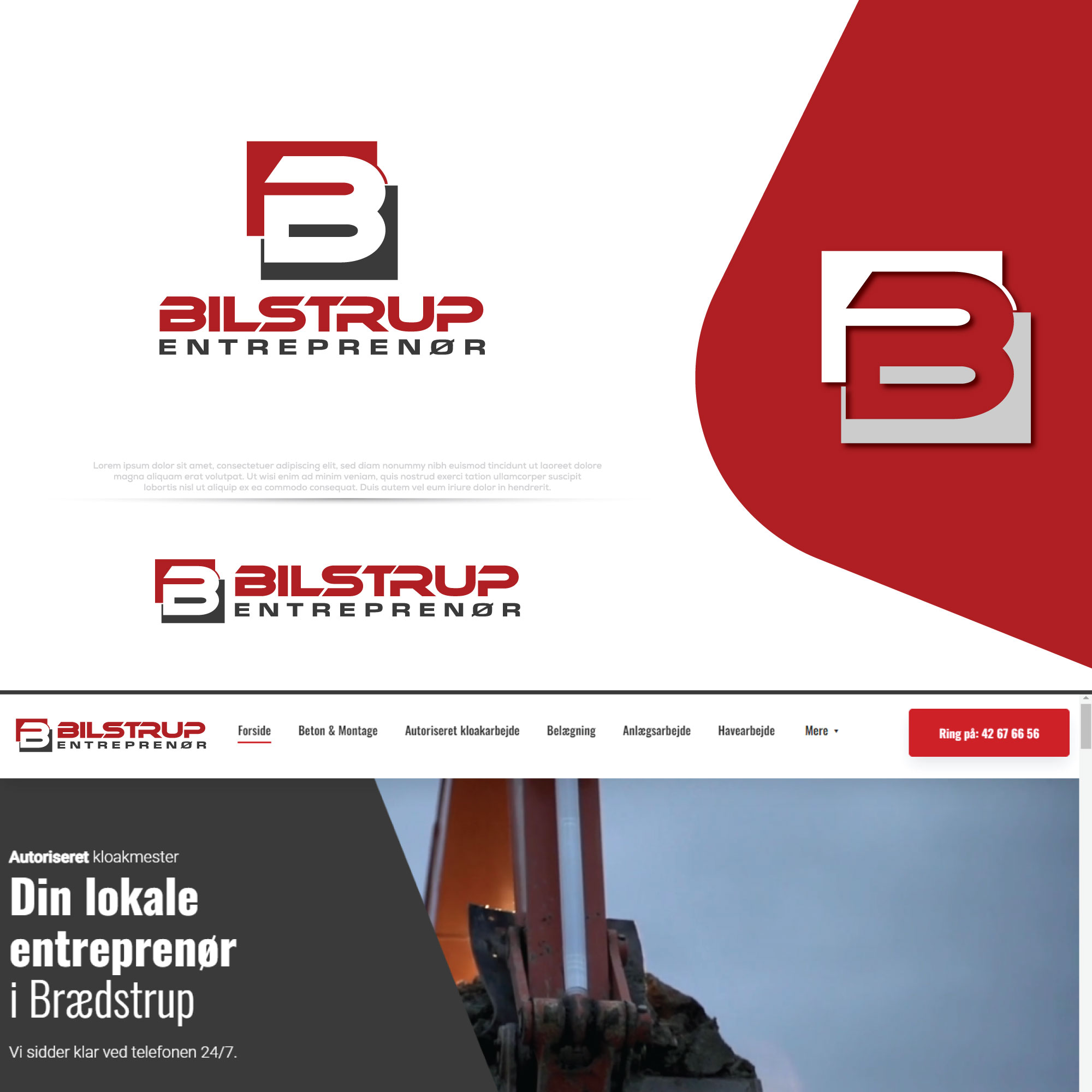 Diseño de Logo por Pilot_DesignR™ para Bilstrup Entreprenør | Diseño #33635678
