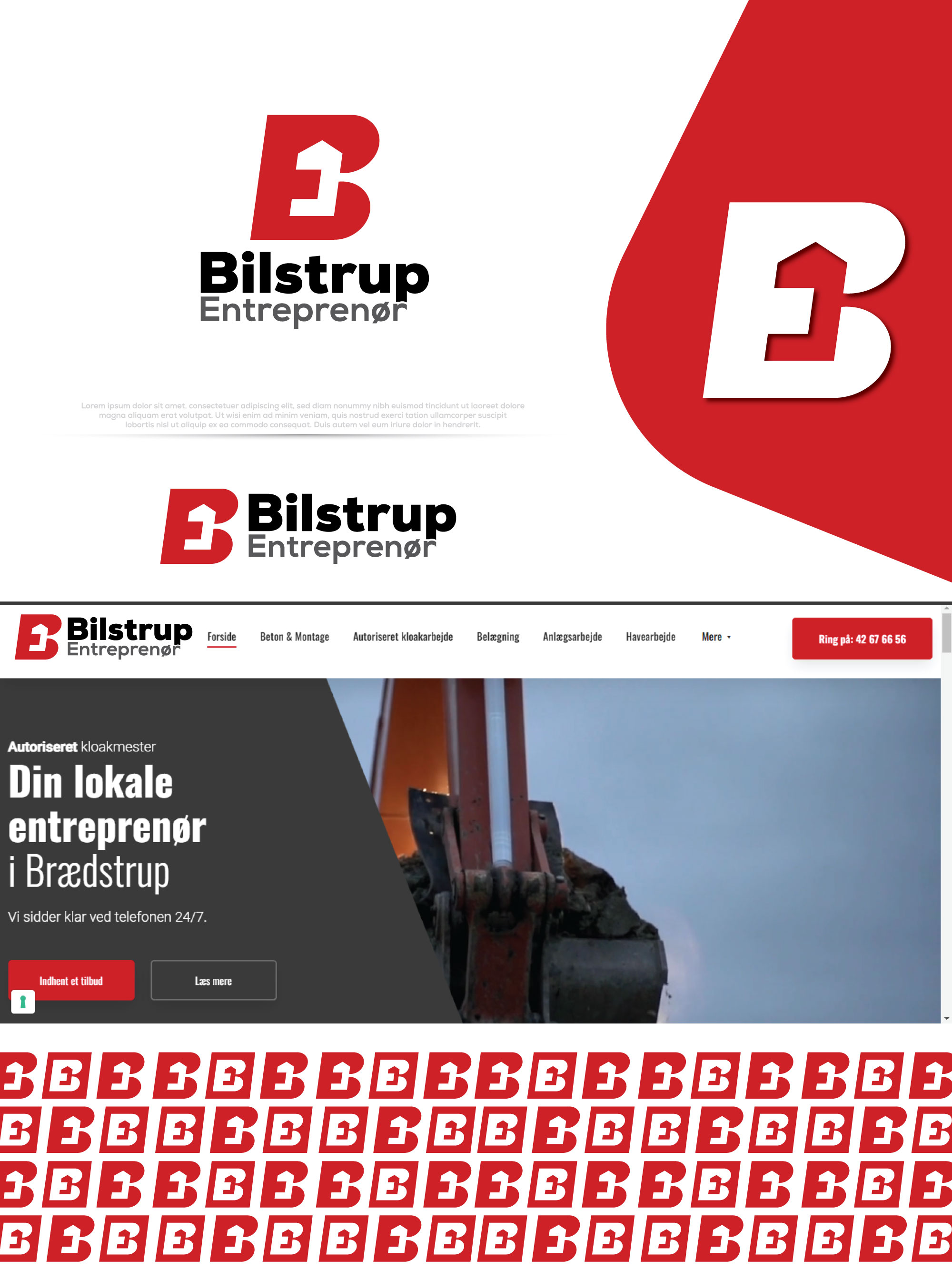 Logo Design by InkPilot_Studio™ for Bilstrup Entreprenør | Design #33646220