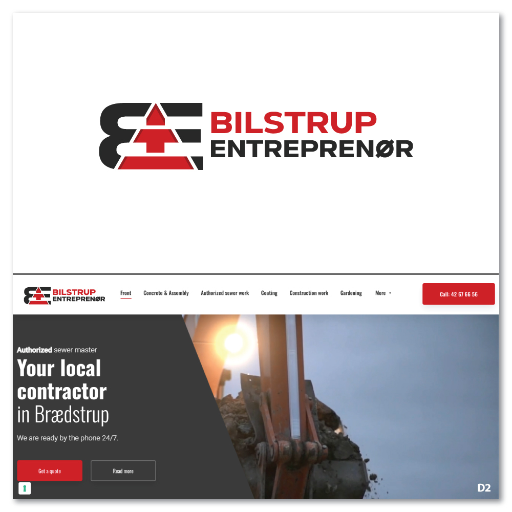 Logo-Design von Sujit Banerjee für Bilstrup Entreprenør | Design #33642020