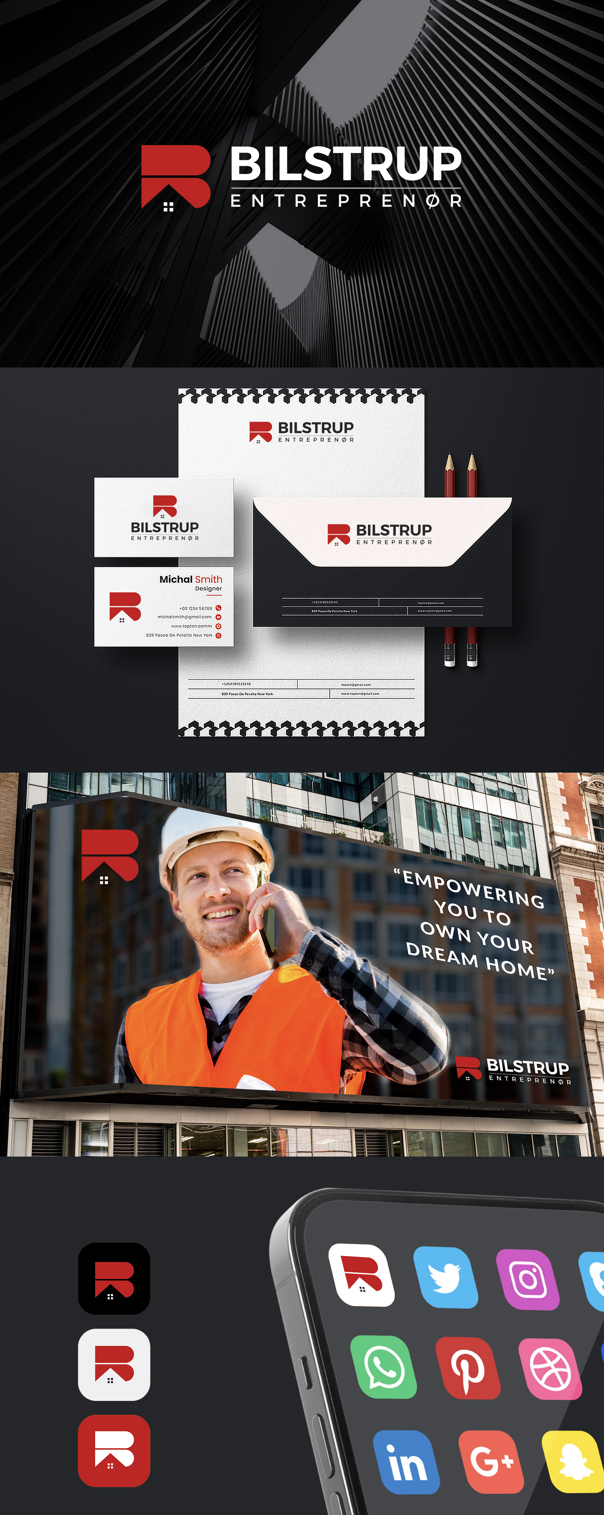 Logo Design by creative.visuals for Bilstrup Entreprenør | Design #33671548