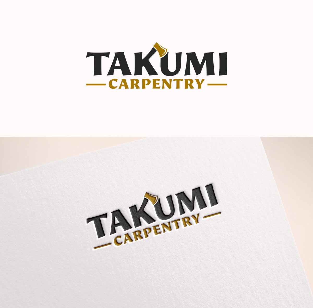 Logo Design by M Art & Design for Takumi Carpentry | Design #33643251