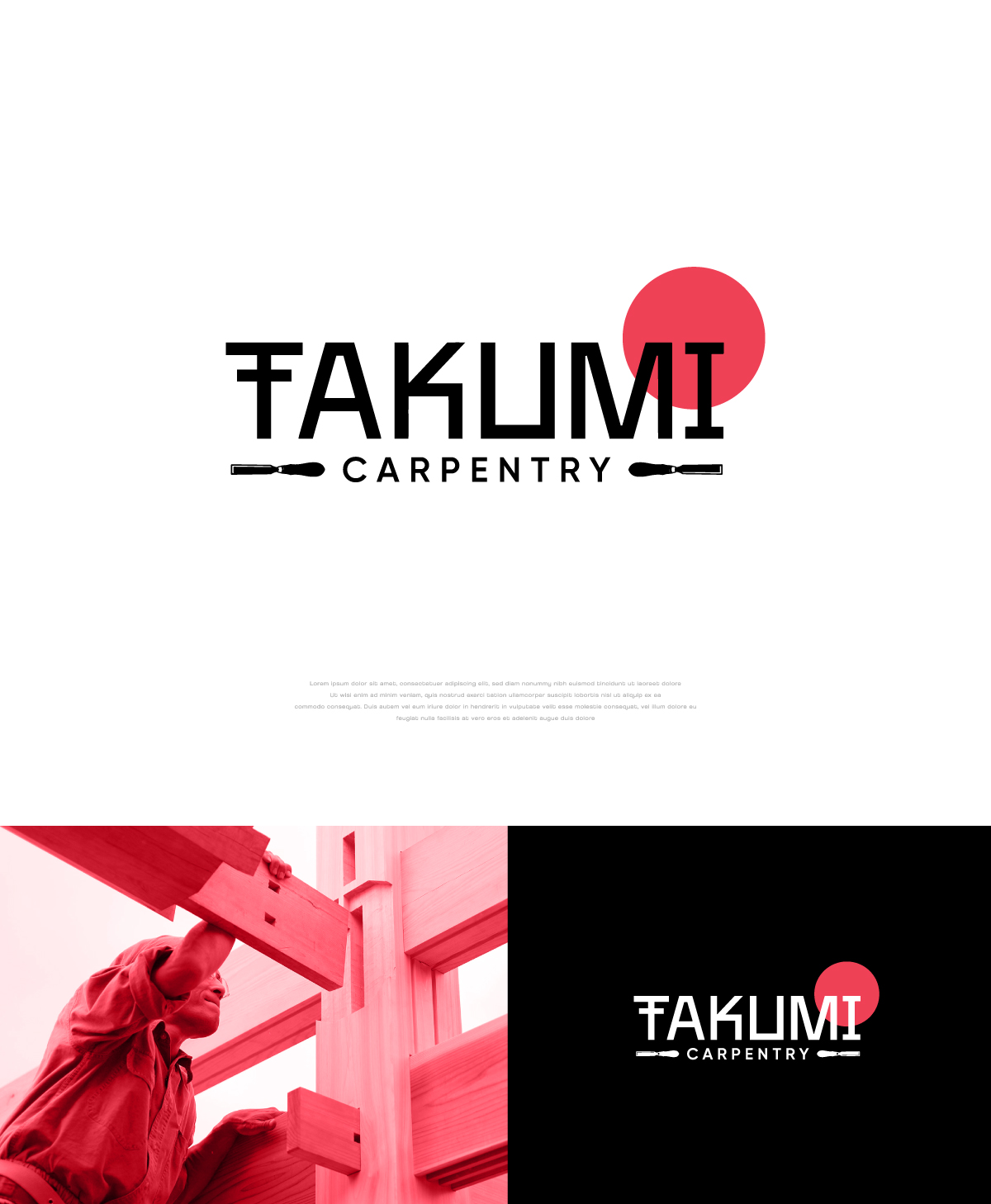 Logo Design by apik. for Takumi Carpentry | Design #33639931
