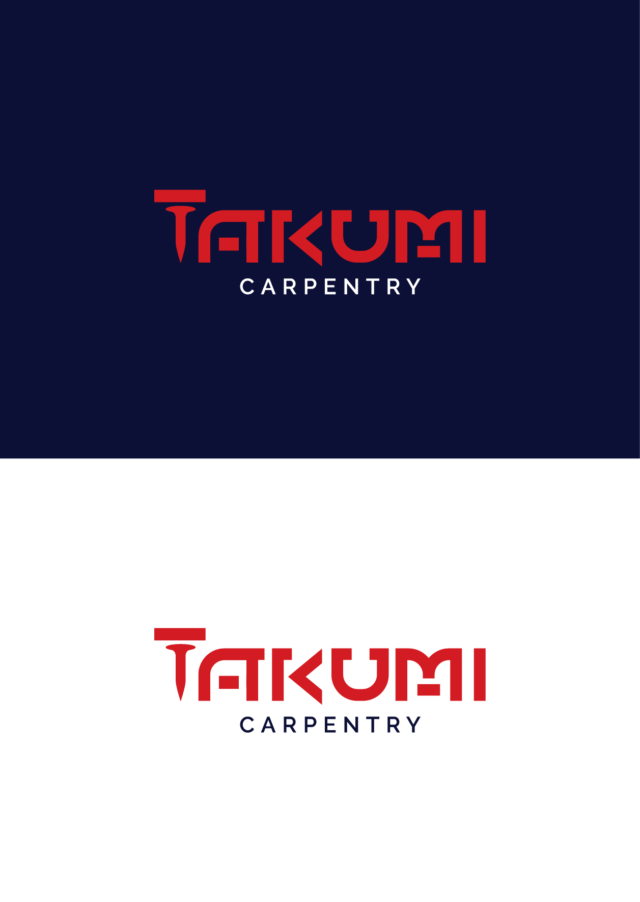 Logo Design by somani for Takumi Carpentry | Design #33642944
