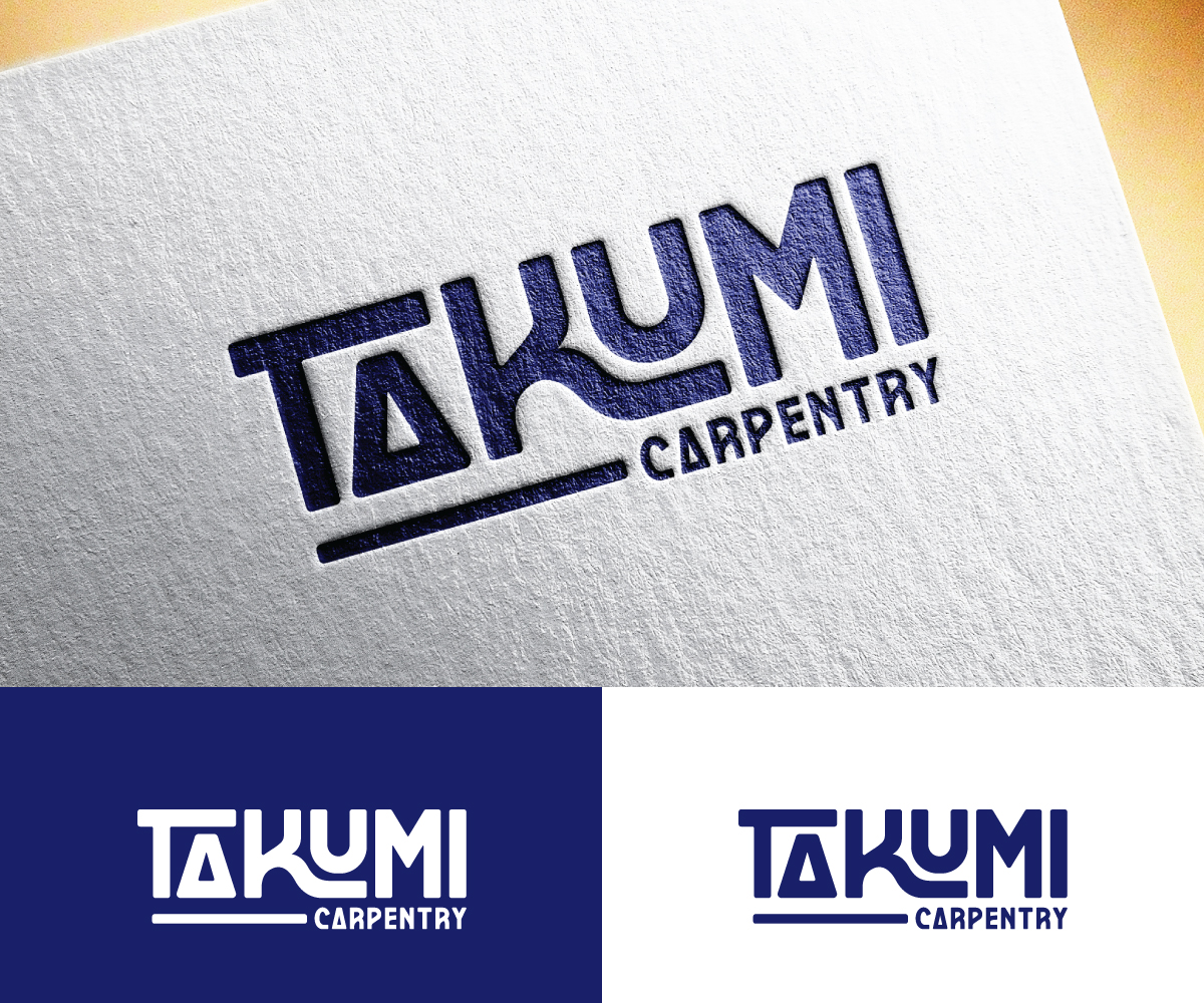 Logo Design by step forward 2 for Takumi Carpentry | Design #33639805