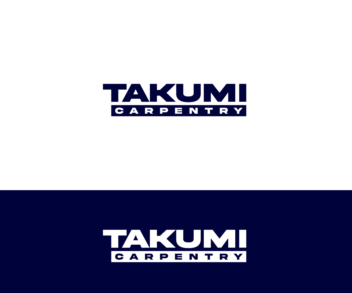 Logo Design by step forward 2 for Takumi Carpentry | Design #33703117