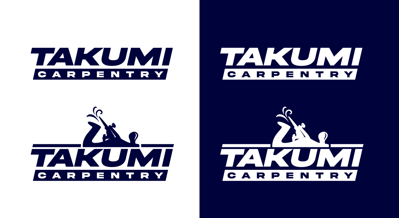 Logo Design by step forward 2 for Takumi Carpentry | Design #33703287